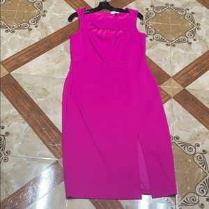 Neiman Marcus Pink dress with slit